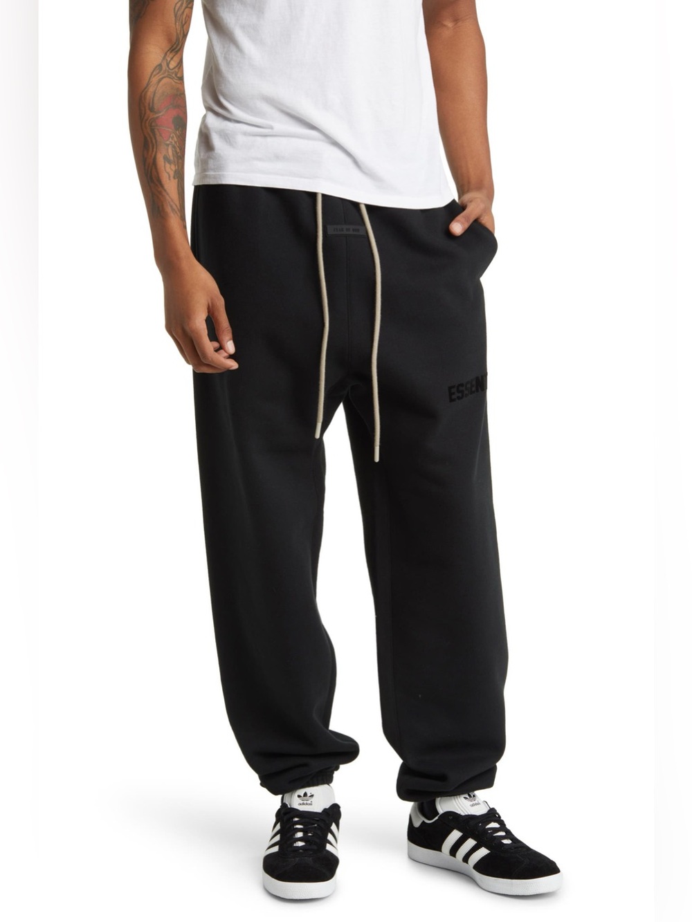 Essentials Fear of God Relaxed Cotton Blend Drawstring Sweatpants Jogger Baggy
